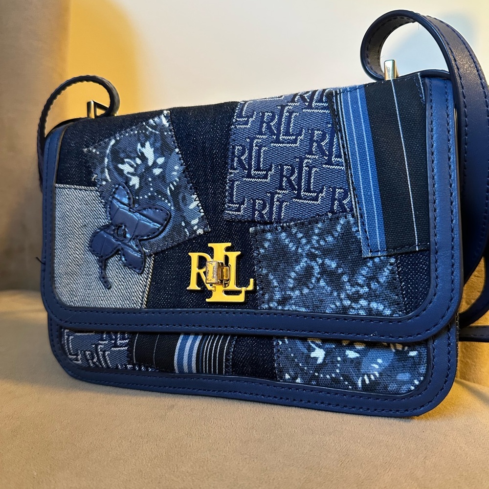Ralph Lauren Denim Blue Crossbody Bag